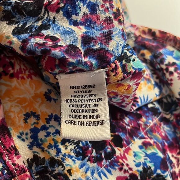 HARMONY + Havoc multicolored shorts elastic and string tie waist band size med - Picture 6 of 10